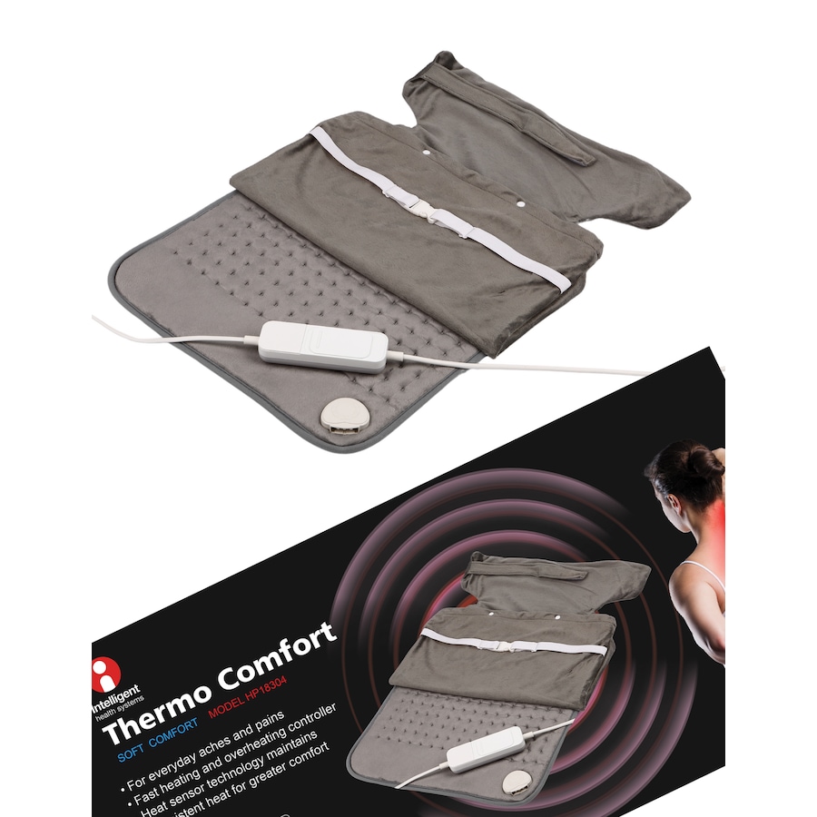 Large Thermo Comfort HEAT PAD Electric Pain Relief Heated Heating Mat w/ Chair Attachment