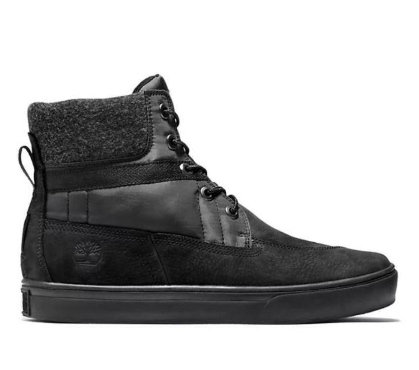 high top black timberlands