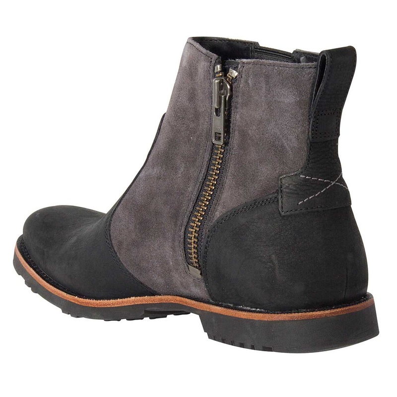 TIMBERLAND Men's Kendrick Chelsea Boots Pull On Shoes with Zip Black