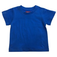 TODDLER PLAIN T SHIRT 100% COTTON Basic Blank Tee Top Teen Teenager Crew Kids