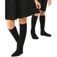 Knee High School Socks for Girls Boys Plain Cotton Rich Kids Seamless No Seam