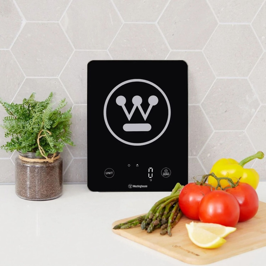 Westinghouse 10kg Slimline Electronic Digital Kitchen Scales in Black (WHKS04K)