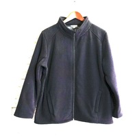 Womens Plus Size Sherpa Fur Lined Zip Jacket Polar Fleece Warm Winter Thermal