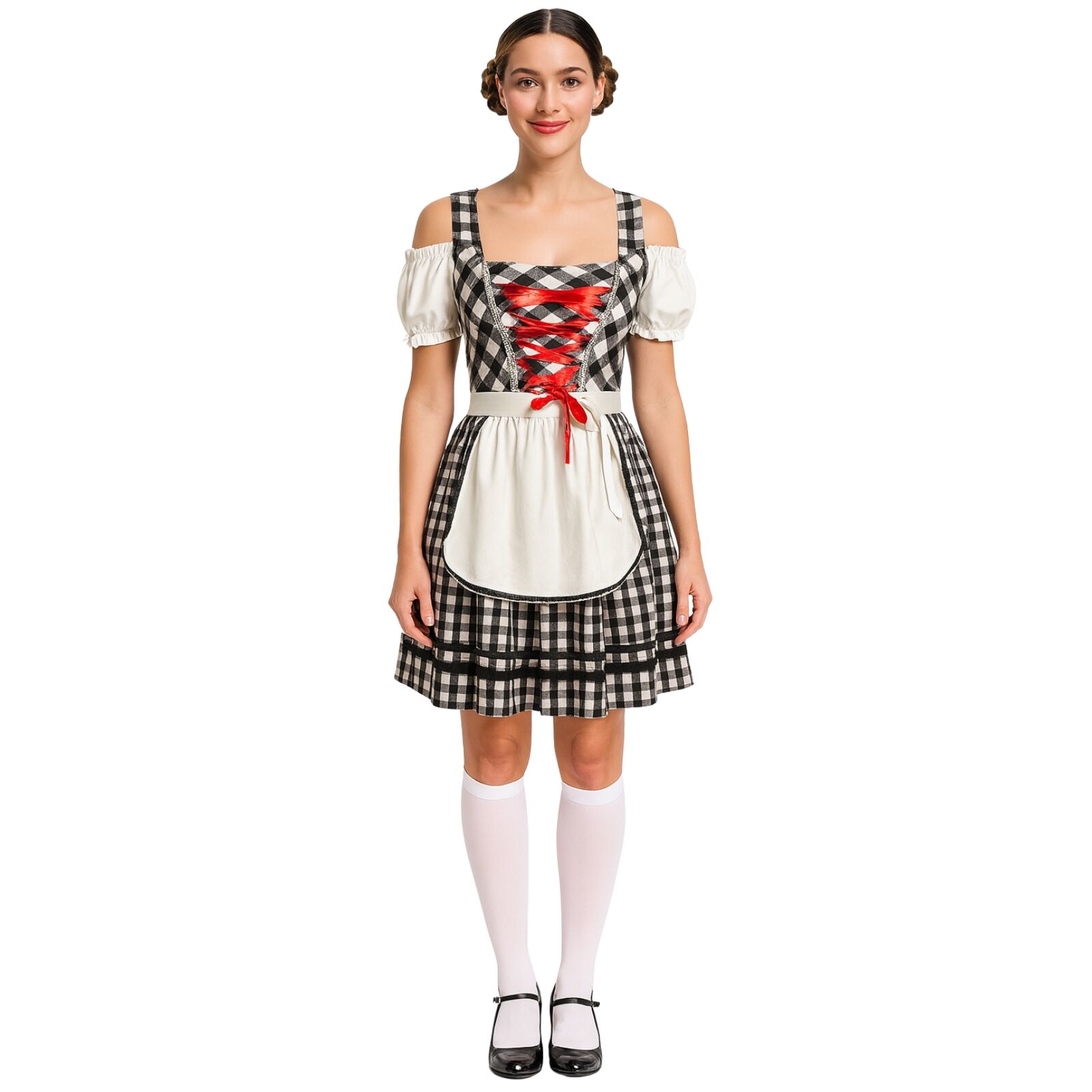 german dress for ladies Girls Dirndl Oktoberfest Dirndl Oktoberfest Dress Girls – Short Sleeve Bavarian Costume With Apron bavarian dress
