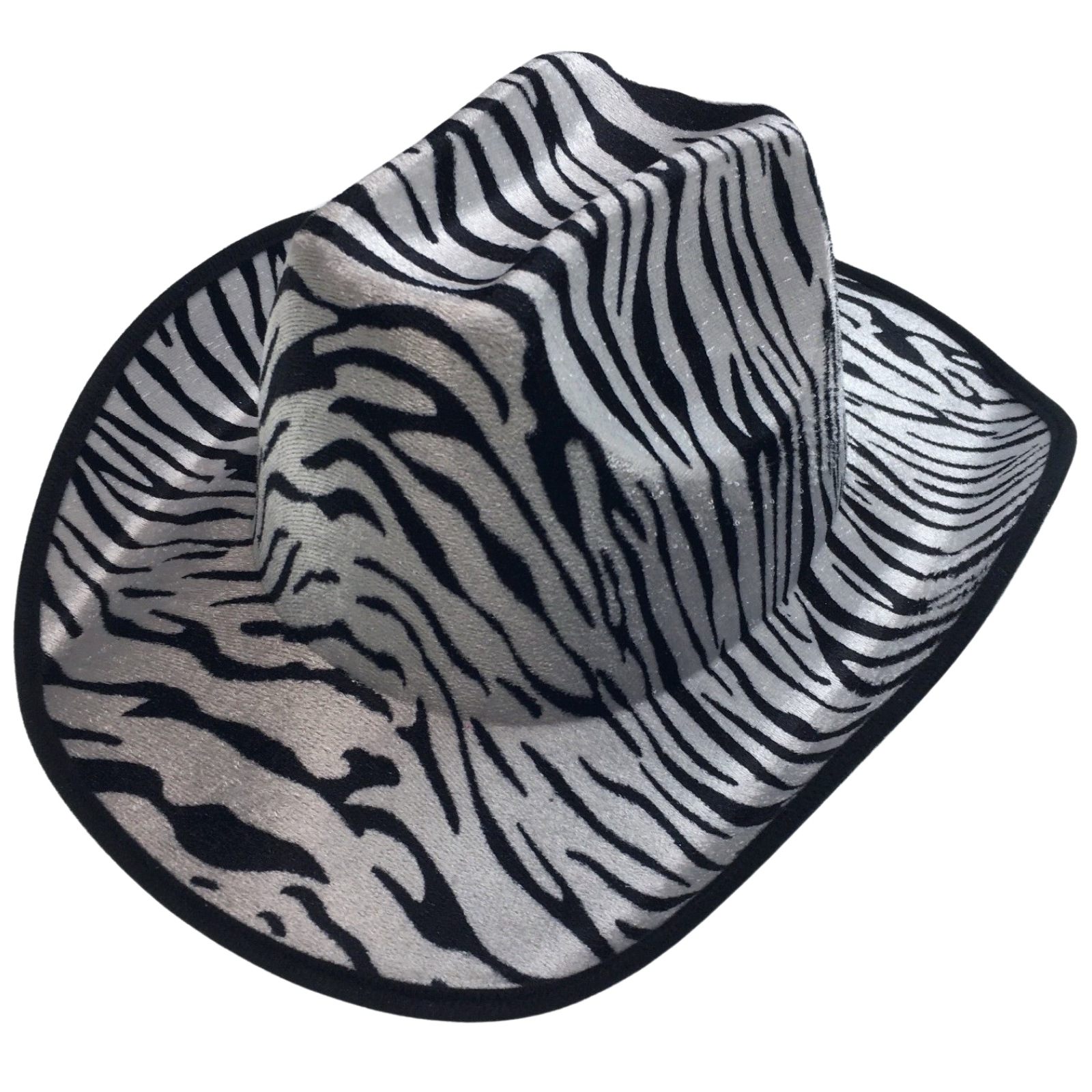 ZEBRA HAT Adult Cowboy Print Wild West 