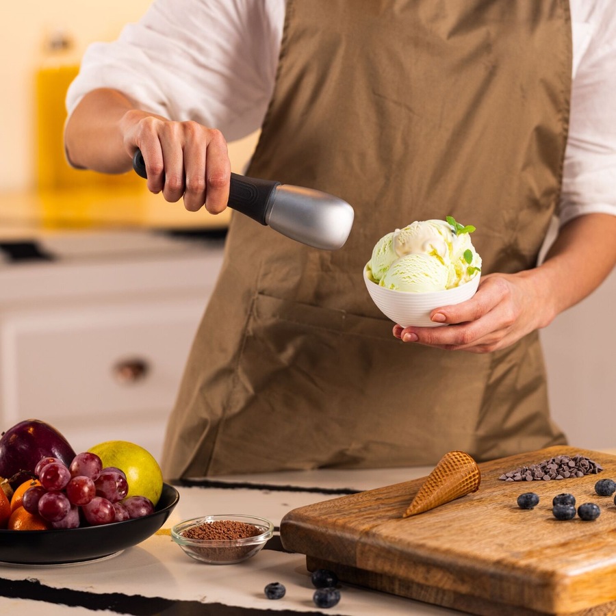Zyliss Eco Handle Ice Cream Scoop Stainless Ergonomic Scoop Dishwasher Safe