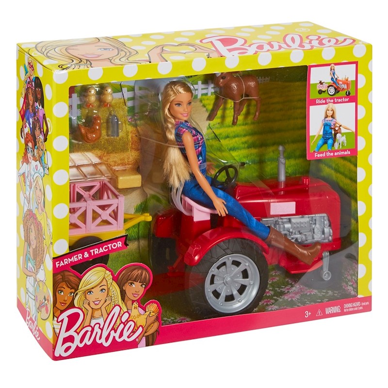 barbie farmer doll and tractor playset