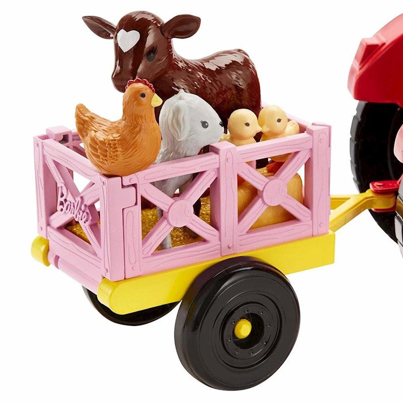 barbie tractor playset