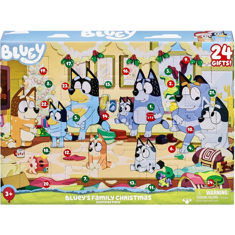 Buy Bluey Family Christmas Advent Calendar Surprise Pack MyDeal