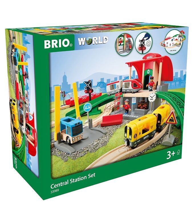 BRIO World 33989 Large City Station Set - Uitgebreide houten treinset met overstapstation - Aanbevolen vanaf 3 jaar : BRIO BRIO World 33989 Large City Station Set - Uitgebreide houten treinset met overstapstation - Aanbevolen vanaf 3 jaar : BRIO
