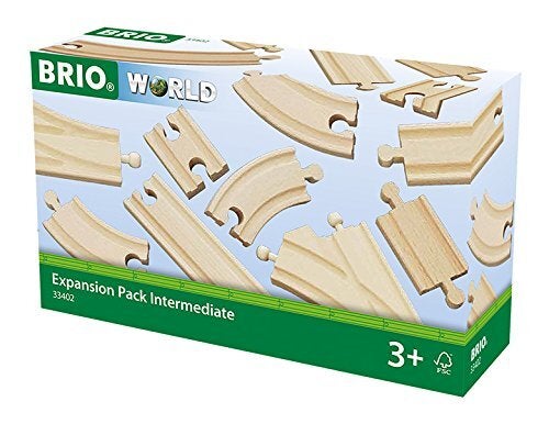 Brio World Expansion Train Track Pack Intermediate 16pc 33402