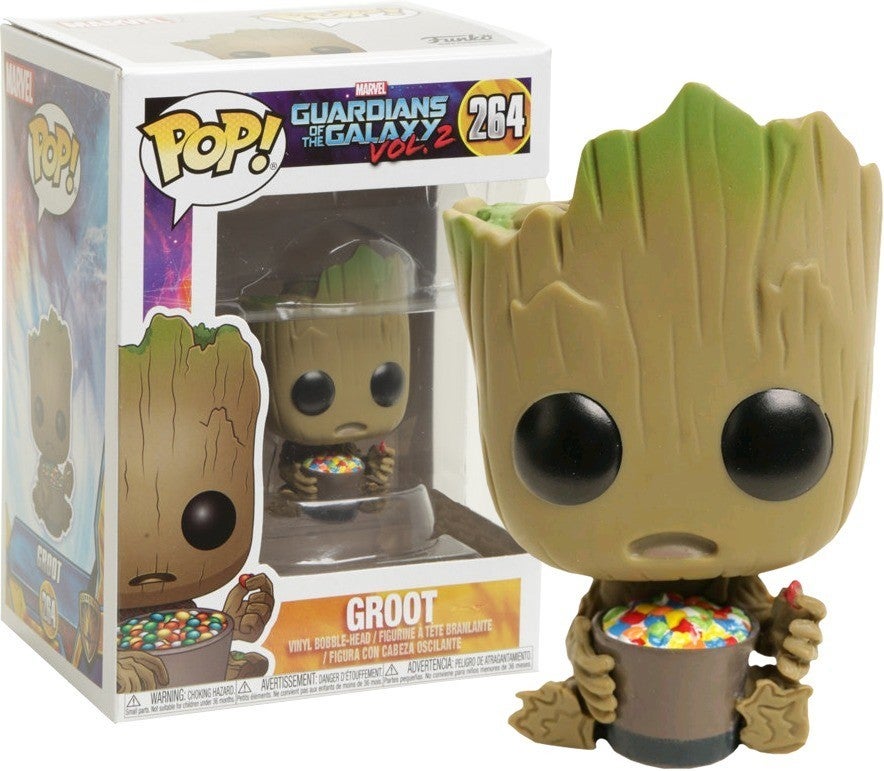 Funko Pop! Marvel Guardians of the Galaxy Groot With Candy Bowl #264 Vinyl Figure