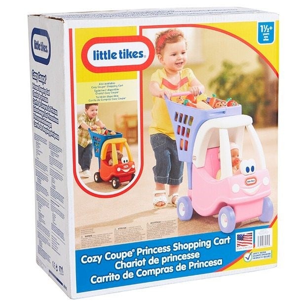 little tikes princess cozy shopping cart