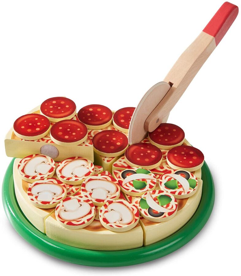 melissa and doug pizza wooden