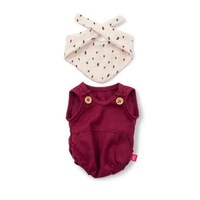 Miniland 38-42cm Doll Clothes Sand Romper and Bib Set