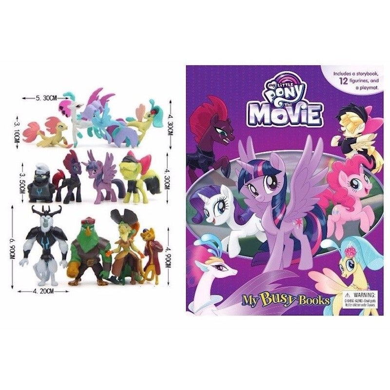 my little pony book with figurines
