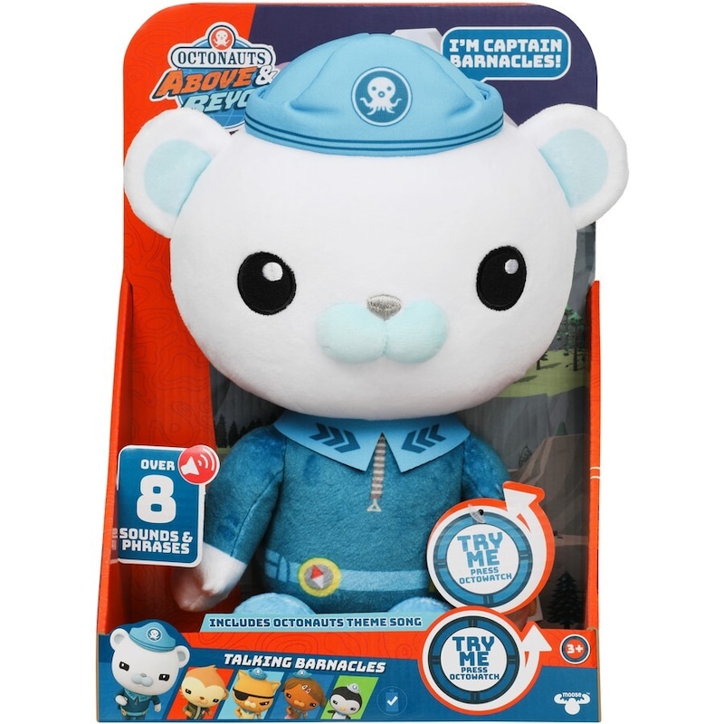 Buy Octonauts Above & Beyond Talking Plush Captain Barnacles Toy - MyDeal