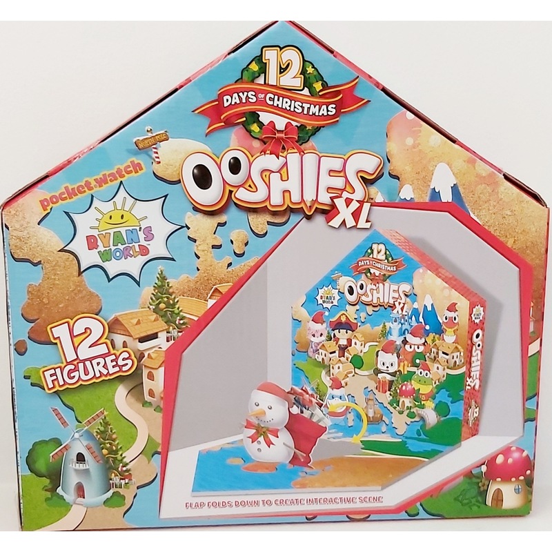 Ooshies XL Ryan's World Advent Calendar 12 days of Christmas with 12
