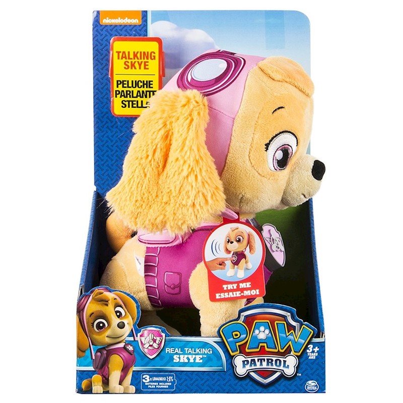 paw patrol talking skye plush toy