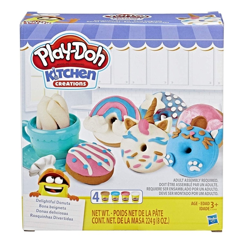 Play Doh Kitchen Creations Delightful Donuts Set With 4 Colors Buy Play Dough Putty 630509876587