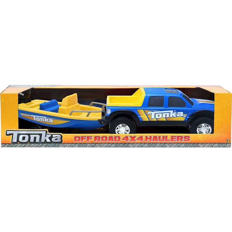 tonka off road hauler with boat