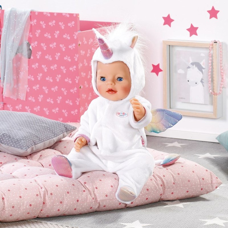 baby born doll unicorn onesie