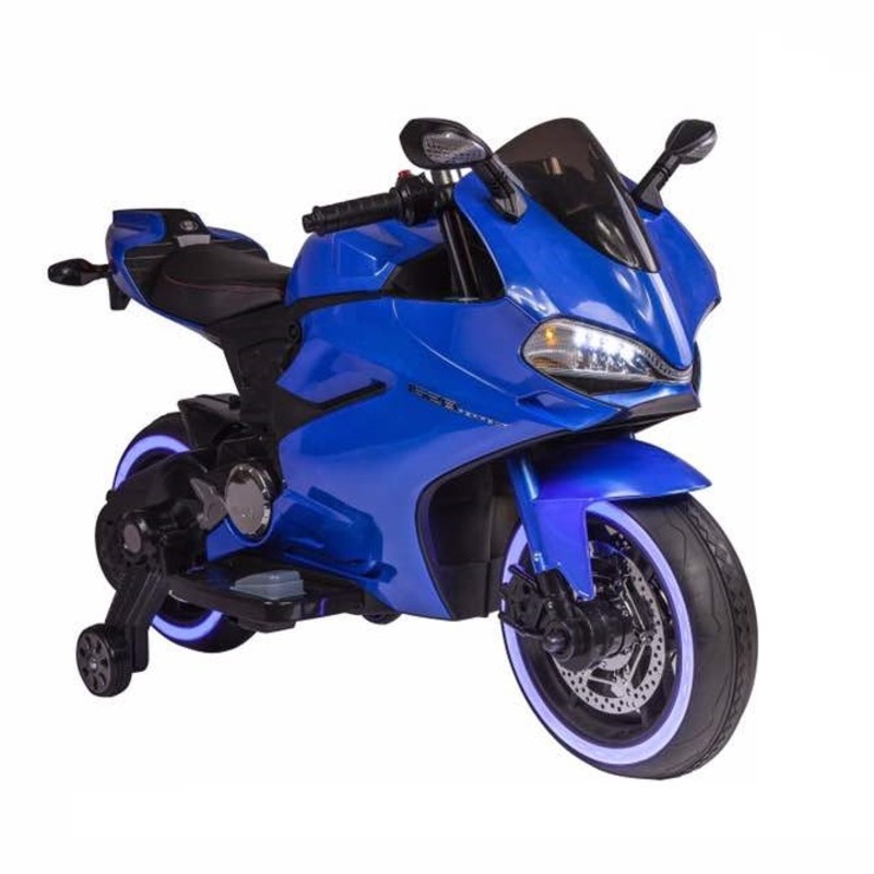 Buy Ducati Motorbike Replica, 12V Electric Ride On Toy - Blue - MyDeal