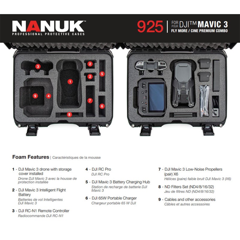 NANUK 925 For DJI MAVIC 3 PRO – NANUK USA