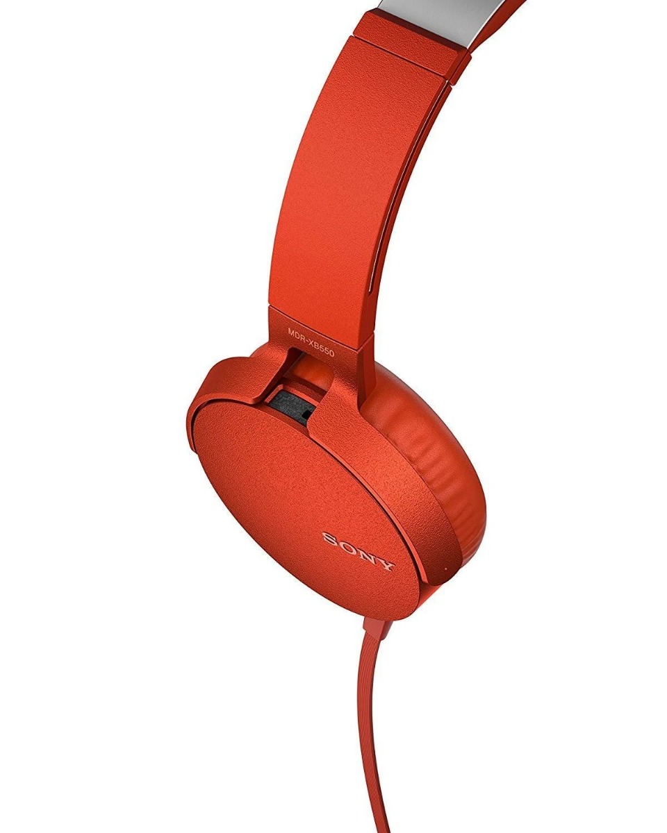 Buy SONY MDRXB550APR Extra Bass Headset Red MyDeal