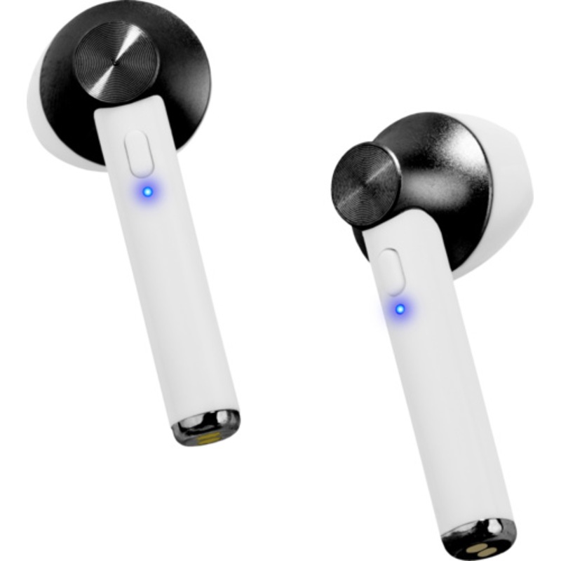 Buy Vivitar Airvibes Metallic Accent Bluetooth Earphones Blackwhite Mydeal 5003