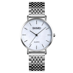 Light & Thin Waterproof Quartz Watch For Women With Steel Band - Simple & Stylish