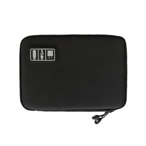 Portable Multifunctional U Disk Storage Bag For Mobile Phone Accessories - Black