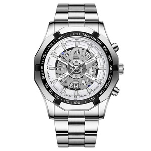 Waterproof Luminous Quartz Watch - White Steel