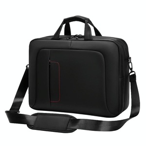Waterproof Multifunctional Laptop Messenger Bag - Black