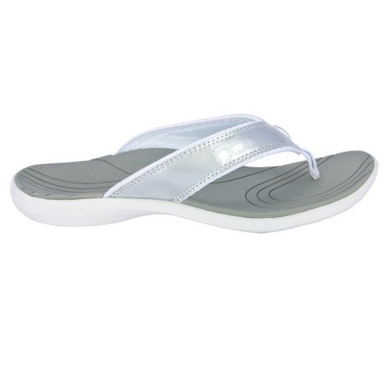 Buy Neat Zori Orthotic Thongs White Silver MyDeal