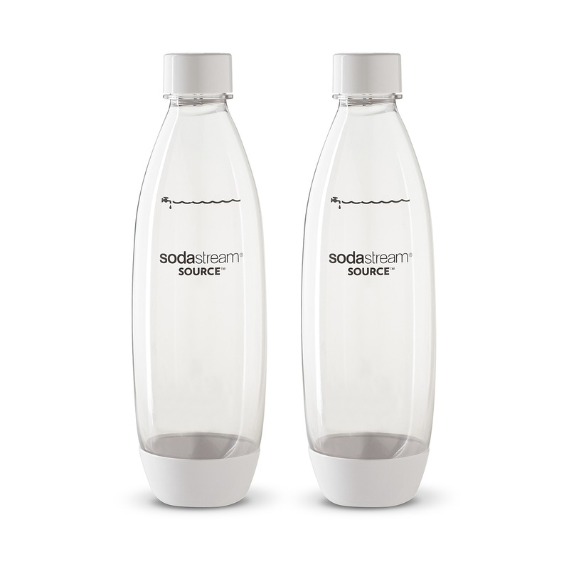 SodaStream Twin Pack of BPA Free Drink Bottles 1Ltr Fuse White MyDeal