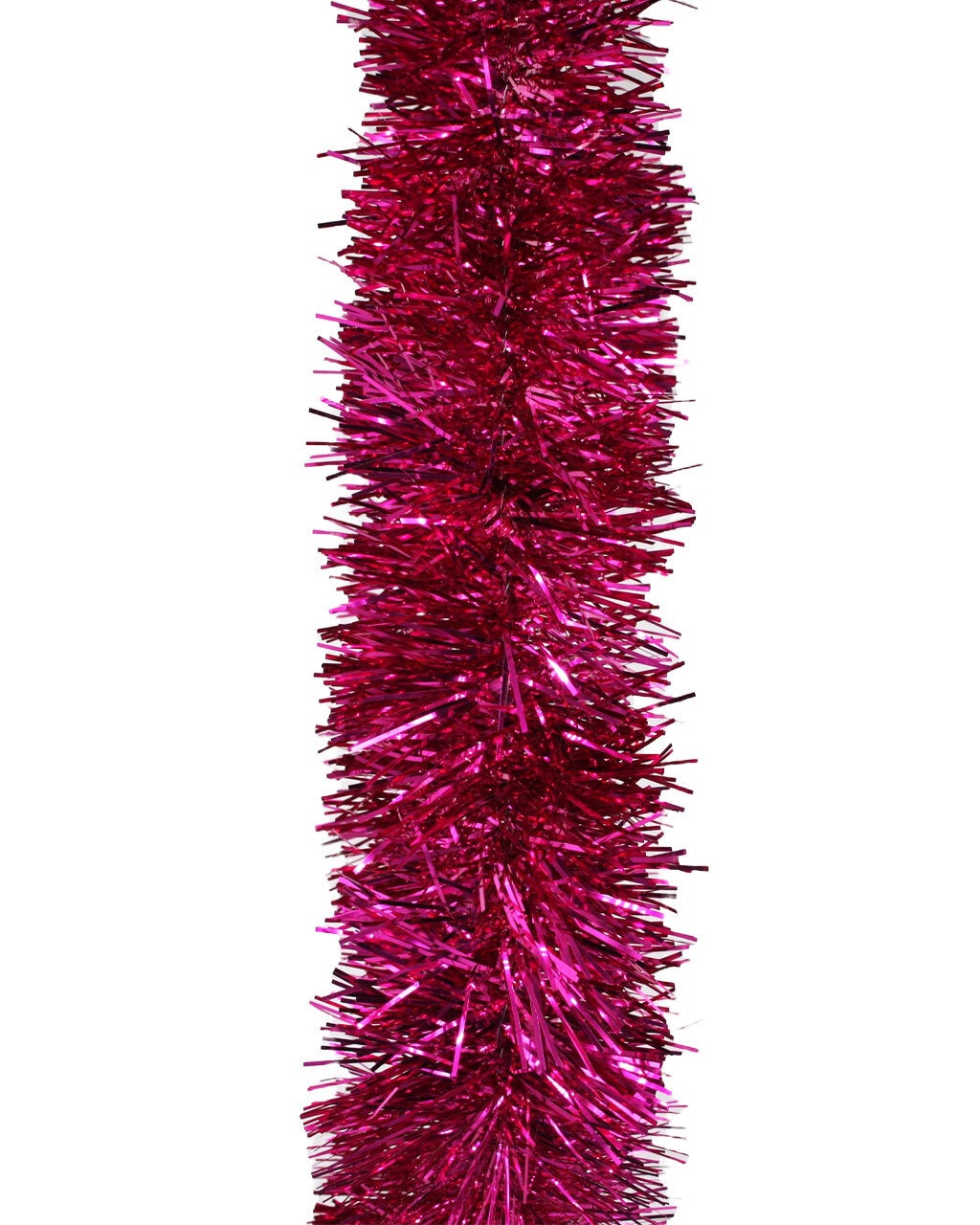 10m HOT PINK Christmas Tinsel 75mm wide