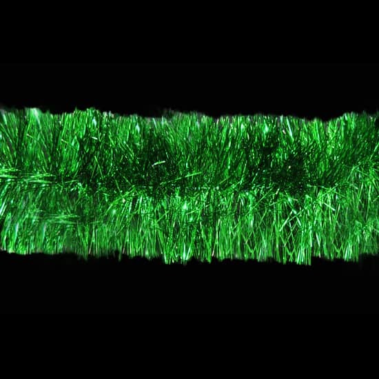 Buy 10m GREEN Christmas Tinsel 150mm wide - MyDeal Australia
