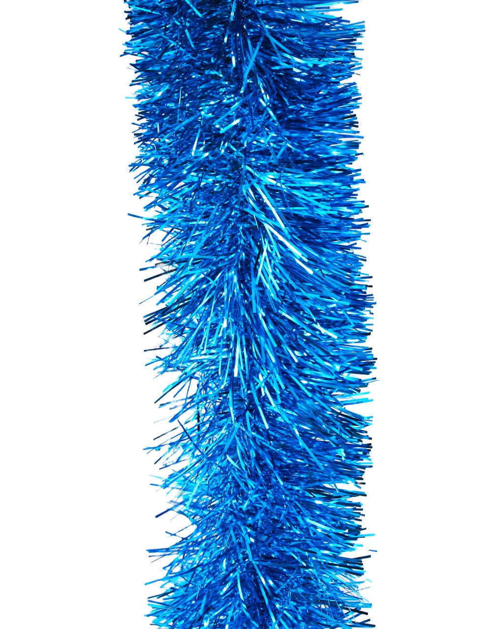 10m SKY BLUE Christmas Tinsel 75mm wide