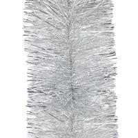 50m SILVER Christmas Tinsel 200mm wide