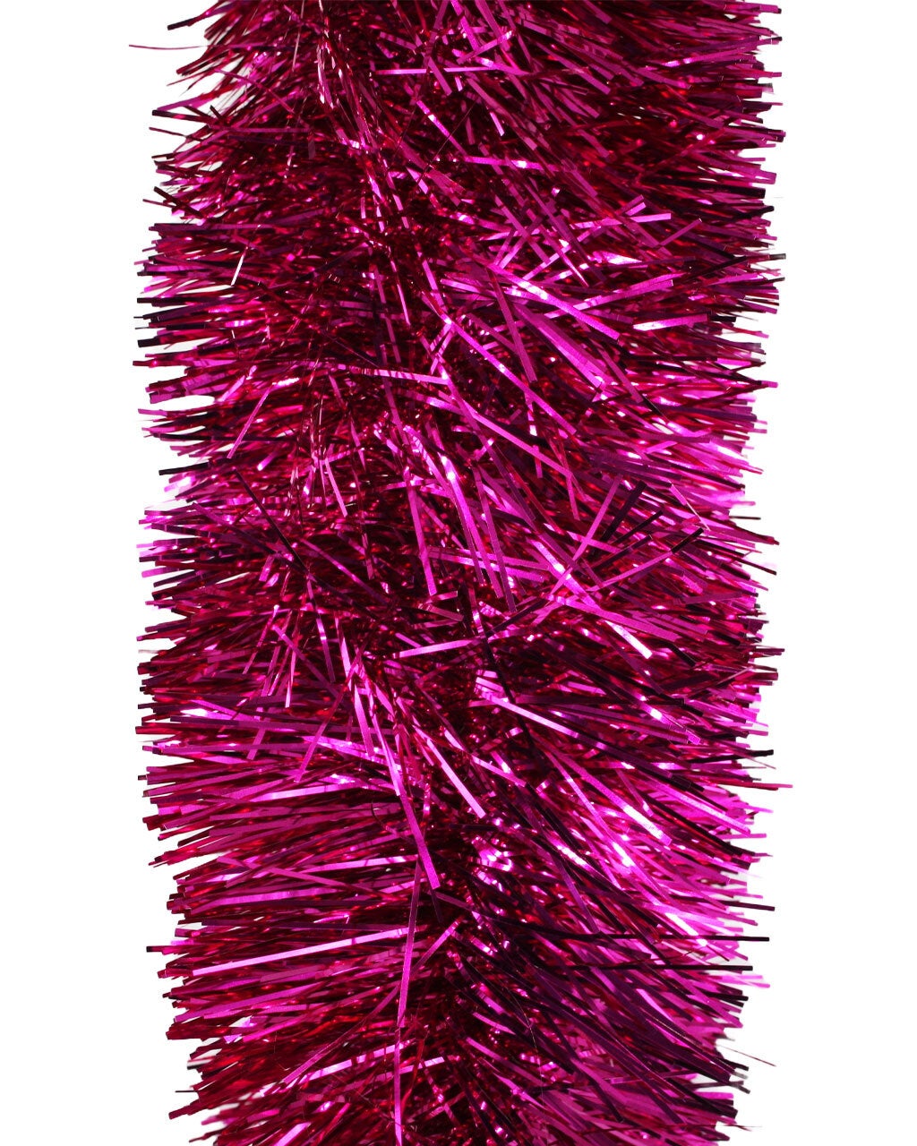 25m HOT PINK Christmas Tinsel 150mm wide