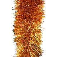 10m ORANGE Christmas Tinsel 150mm wide