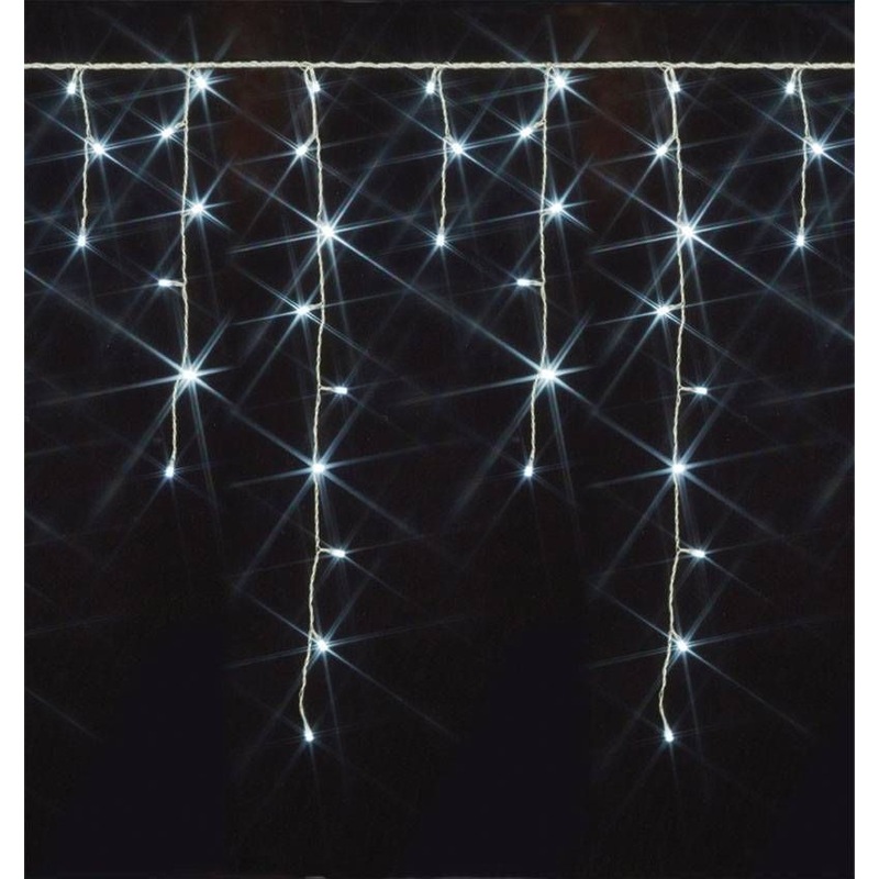 Buy COOL WHITE 120 LED Christmas Icicle Lights 2.5m MyDeal