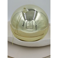 GOLD 200mm Christmas Bauble Gloss 4 Pack