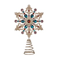 Metal Star Christmas Tree Topper Multicolour