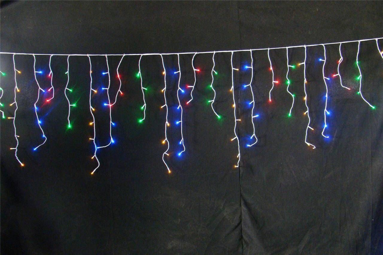 MULTICOLOUR 240 LED Christmas Icicle Lights 5 metres