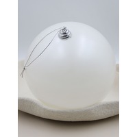 Pearl 200mm Christmas Bauble Gloss 4 Pack