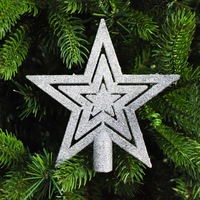 SILVER TREE TOP STAR 145mm
