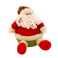 Red White & Green Sitting Santa