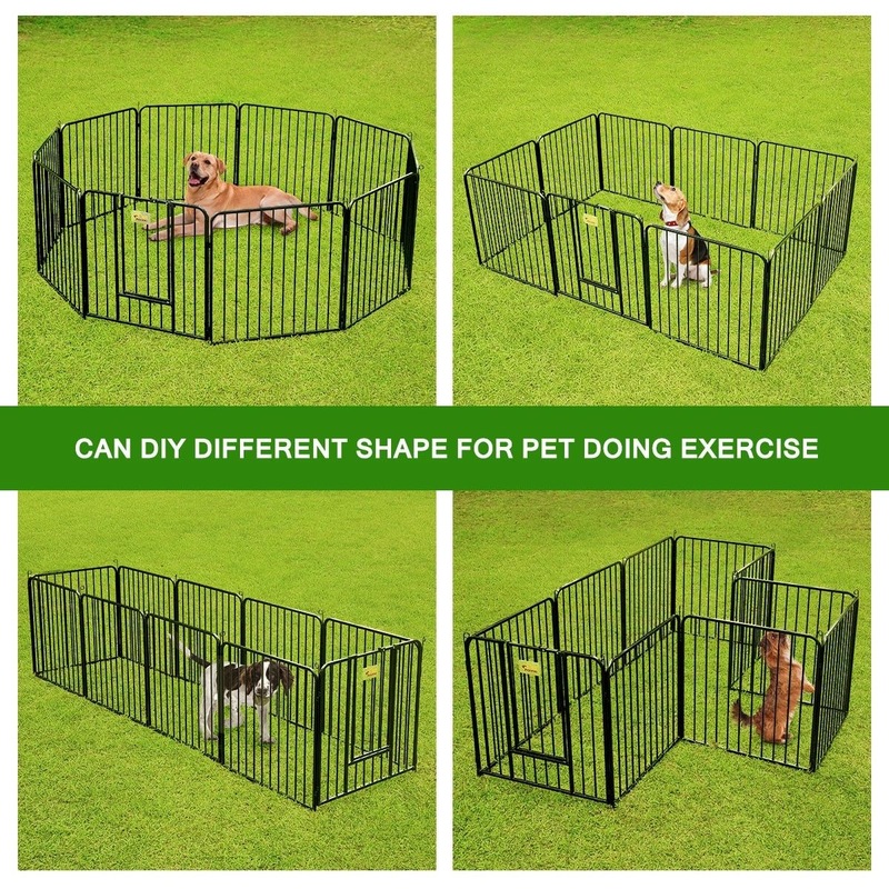 Buy 10 Panel Pet Dog Playpen House Puppy Crate Exercise Fence Cage